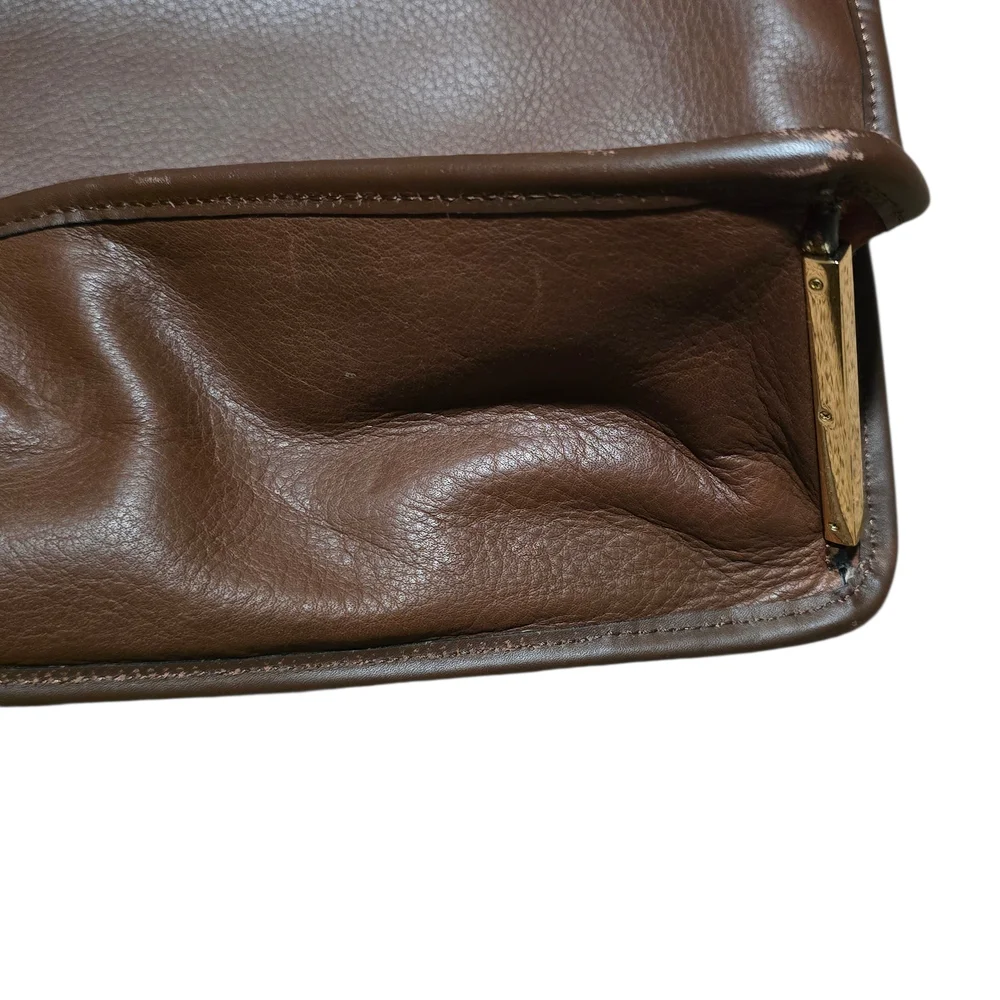 Louise et Cie Brown Leather Shoulder Bag